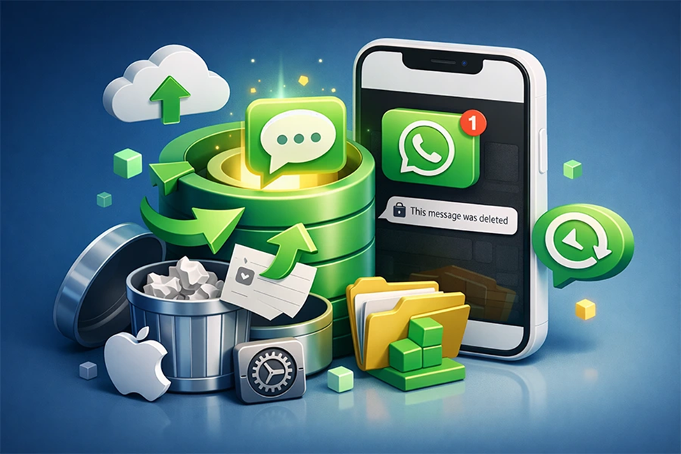 نرم افزار بازیابی پیام های حذف شده واتساپ ایفون