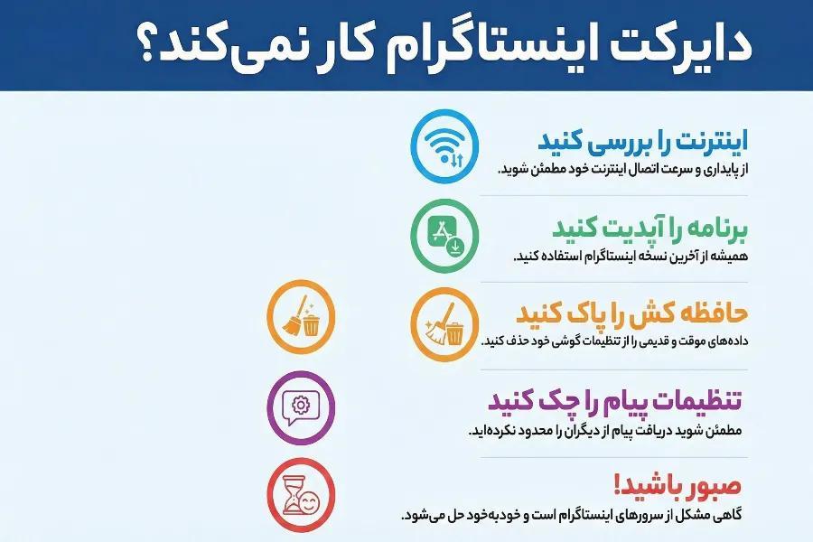 رفع مشکلات رایج دایرکت اینستاگرام