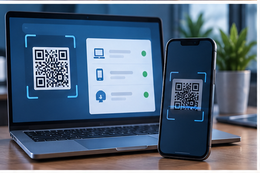 ورود با QR کد تلگرام